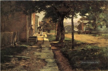 Straße in Vernon Impressionist Indiana Landschaften Theodore Clement Steele Ölgemälde